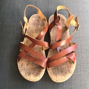 Pre-worn Korks Sandals